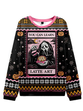Sweat-shirt Femme Scream Face Halloween Ugly